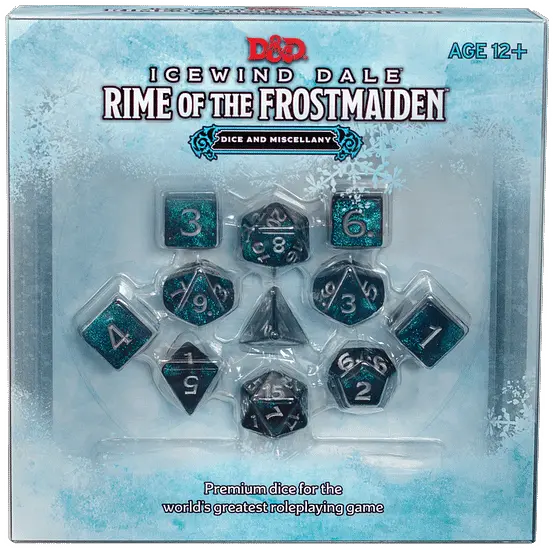 Du0026d Reveal The Icewind Dale Dice U0026 Miscellany Set Rime Of The Frostmaiden Dice Png Wizard Overwatch Icon