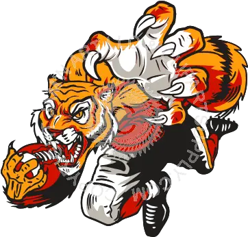 Convert To Base64 Tiger Cartoon Tiger Playing Football Clipart Png Tigers Png