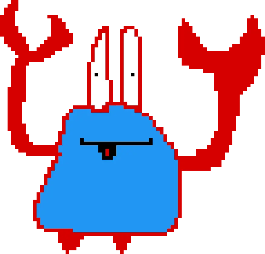 Pixilart Ear Mr Krabs By Blitzgundam984 Cartoon Png Mr Krabs Png