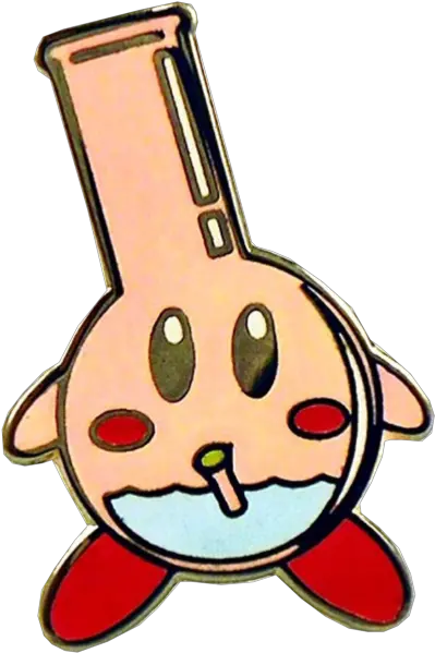 Other World Kirby Bong Pin Happy Png Bong Transparent Png