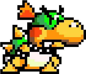 Bowser Pixel Png 1 Image Bowser Jr Pixel Art Bowser Png