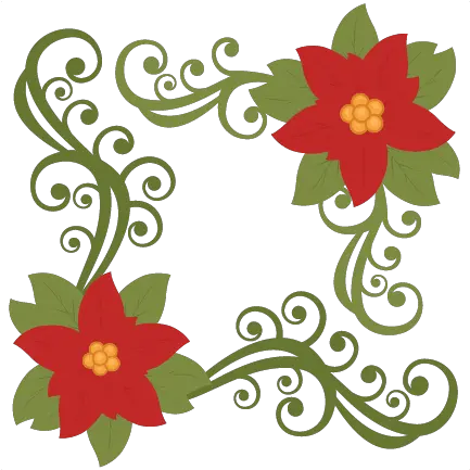 Christmas Poinsettia Flower Scrapbook Cut Out Poinsettia Svg Free Png Poinsettia Icon Png