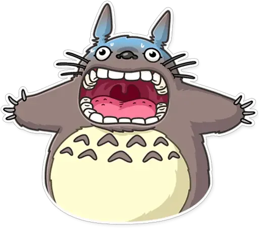 Totoro Totoro Stickers Whatsapp Png Totoro Png