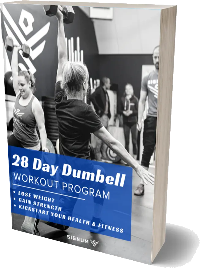 28 Day Dumbbell Workout Program Banner Png Dumbbell Transparent Background