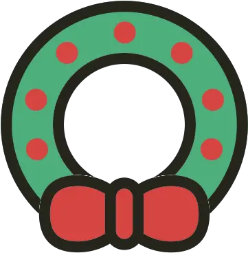 Wreath Christmas Holidays Icon Dot Png Wreath Png