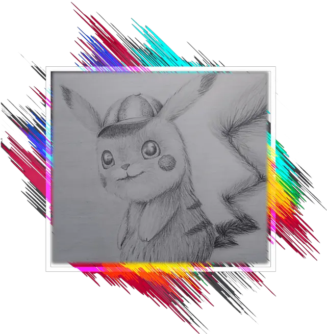 Drawing Detective Pikachu Sketch Png Detective Pikachu Png