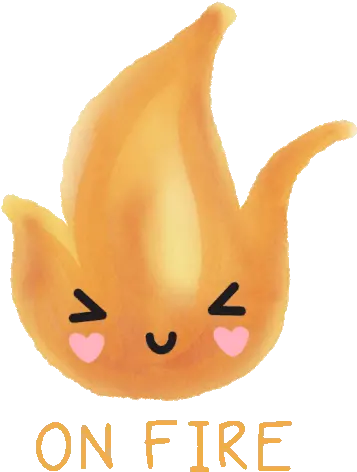On Fire Kawanimals Gif Cat Png Flame Gif Transparent