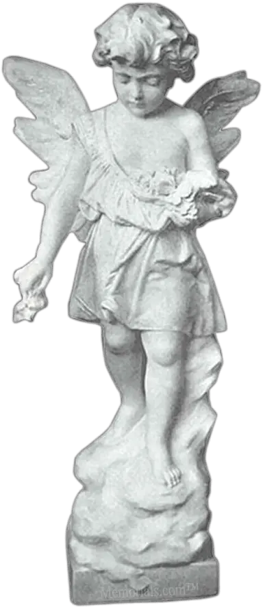 Tranquil Angel Granite Statue Fairy Png Angel Statue Png