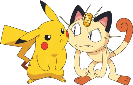 Pokemon Meowth Vs Pikachu Pokemon Pikachu And Meowth Png Meowth Png