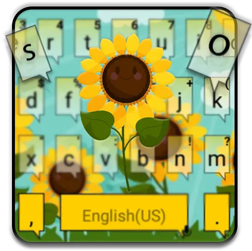 Sunflower Field Keyboard Theme Apps On Google Play Sunflower Png Sunflower Emoji Transparent