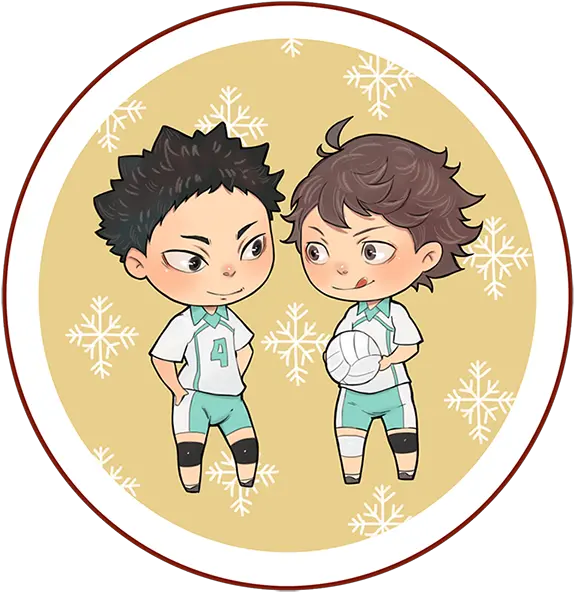 Haikyuu Oikawa Iwaizumi Haikyuu Chibi Png Haikyuu Transparent