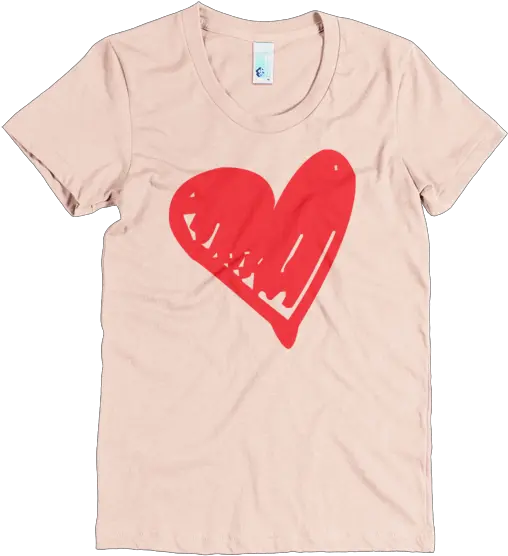 Beyoutees Scribble Heart Graphic Tee Heart Png Scribble Heart Png