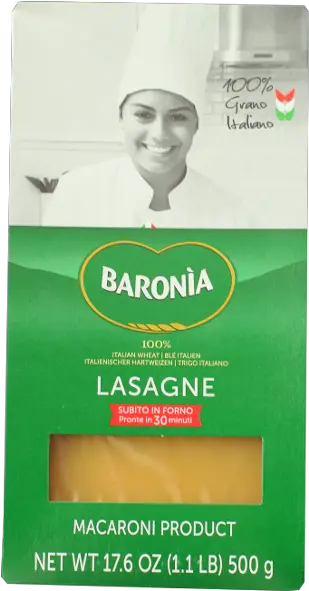 Lasagna Pasta Sheets 500g Baronia Lasagna 500g Png Lasagna Png