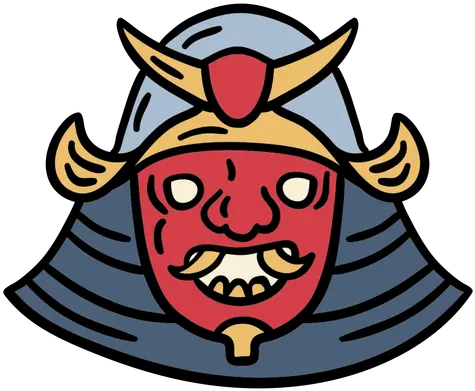 Japan Samurai Mask Hand Drawn Transparent Png U0026 Svg Vector Samurai Logo Face Transparent Samurai Helmet Png