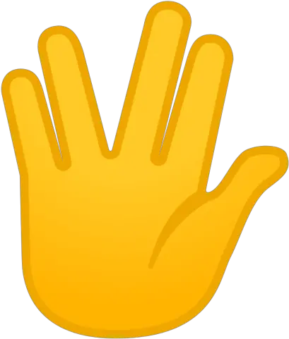 What Does Vulcan Salute Emoji Meaning Png Finger Emoji Png