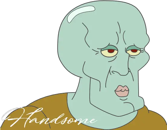 Handsome Squidward Warrior Squidward Png Squidward Nose Png