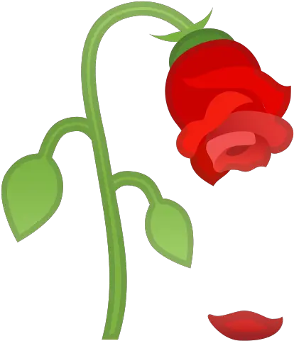 Wilted Flower Emoji Rose Emoji Png Rose Emoji Png