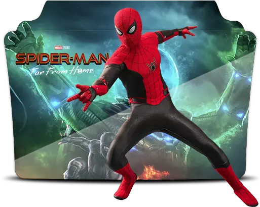 Spiderman Far From Home Designbust Spider Man Far From Home Folder Icon Png Spiderman Transparent Background