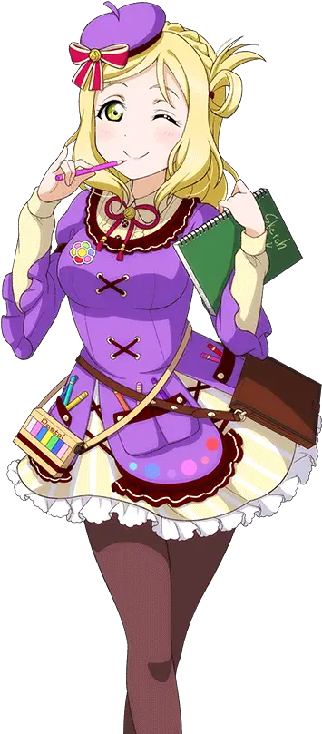 Card Fictional Character Png Mari Ohara Transparent