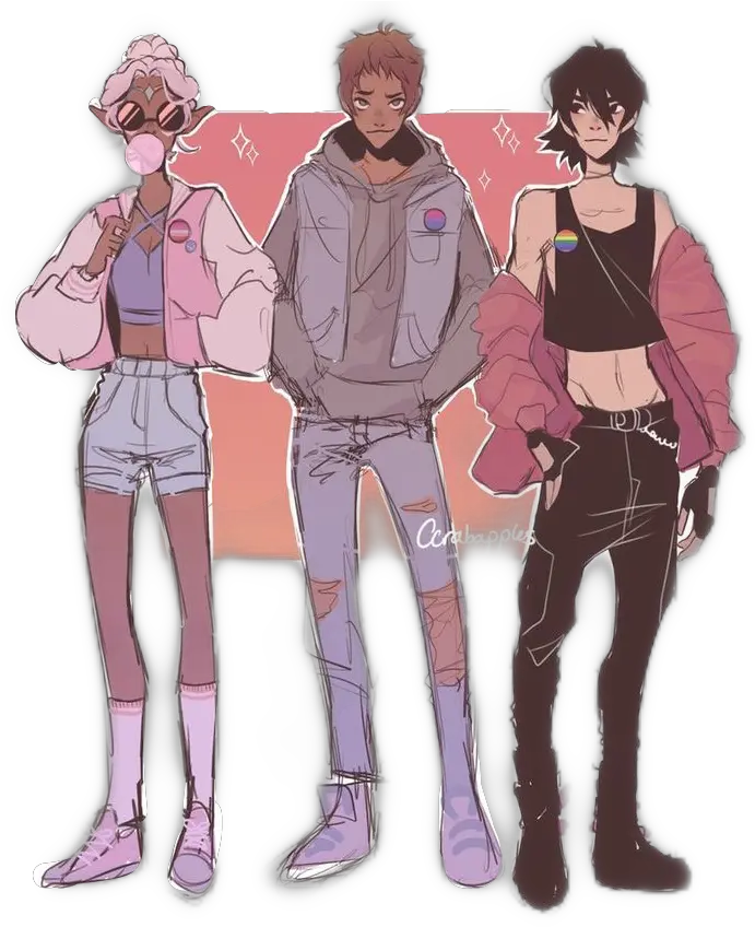 Klance Png Keith Allura And Lance Voltron Transparent