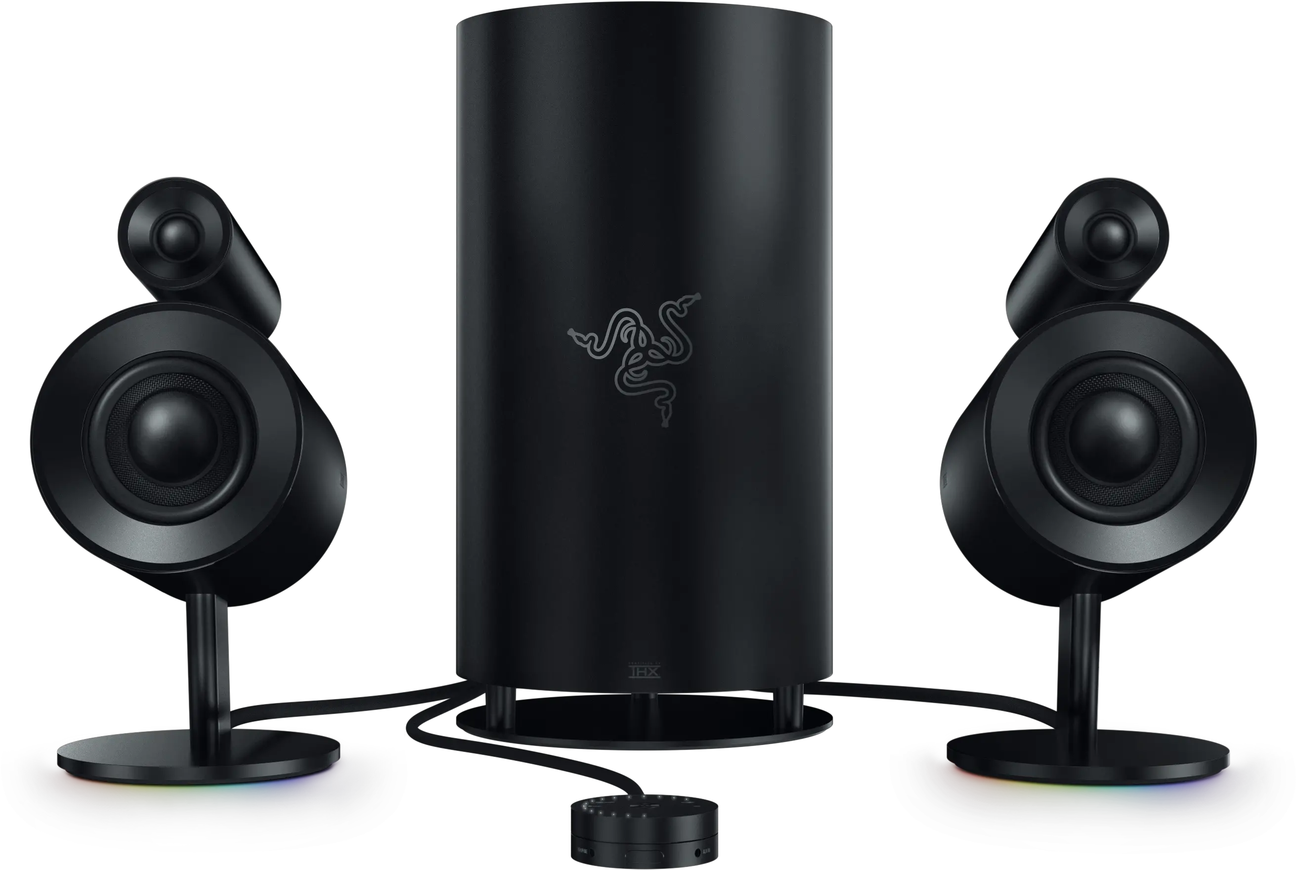 Ces Razer Unveil Chroma Lit Nommo Gaming Speakers Kitguru Razer Nommo Chroma Pro Png Razer Png