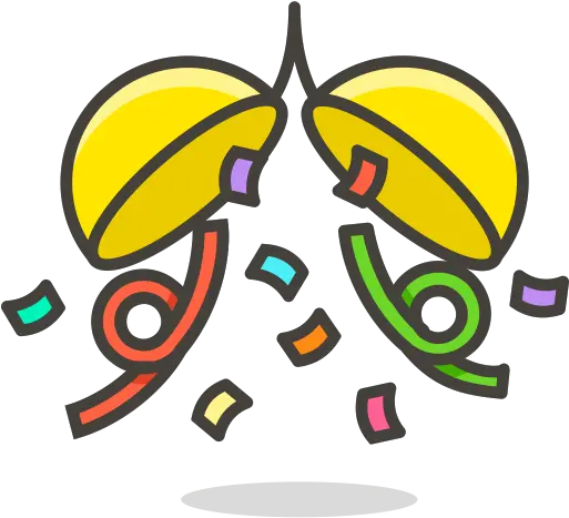 Celebration Emoji Icon Of Colored Outline Style Available Vector Party Popper Emoji Png Celebration Emoji Png