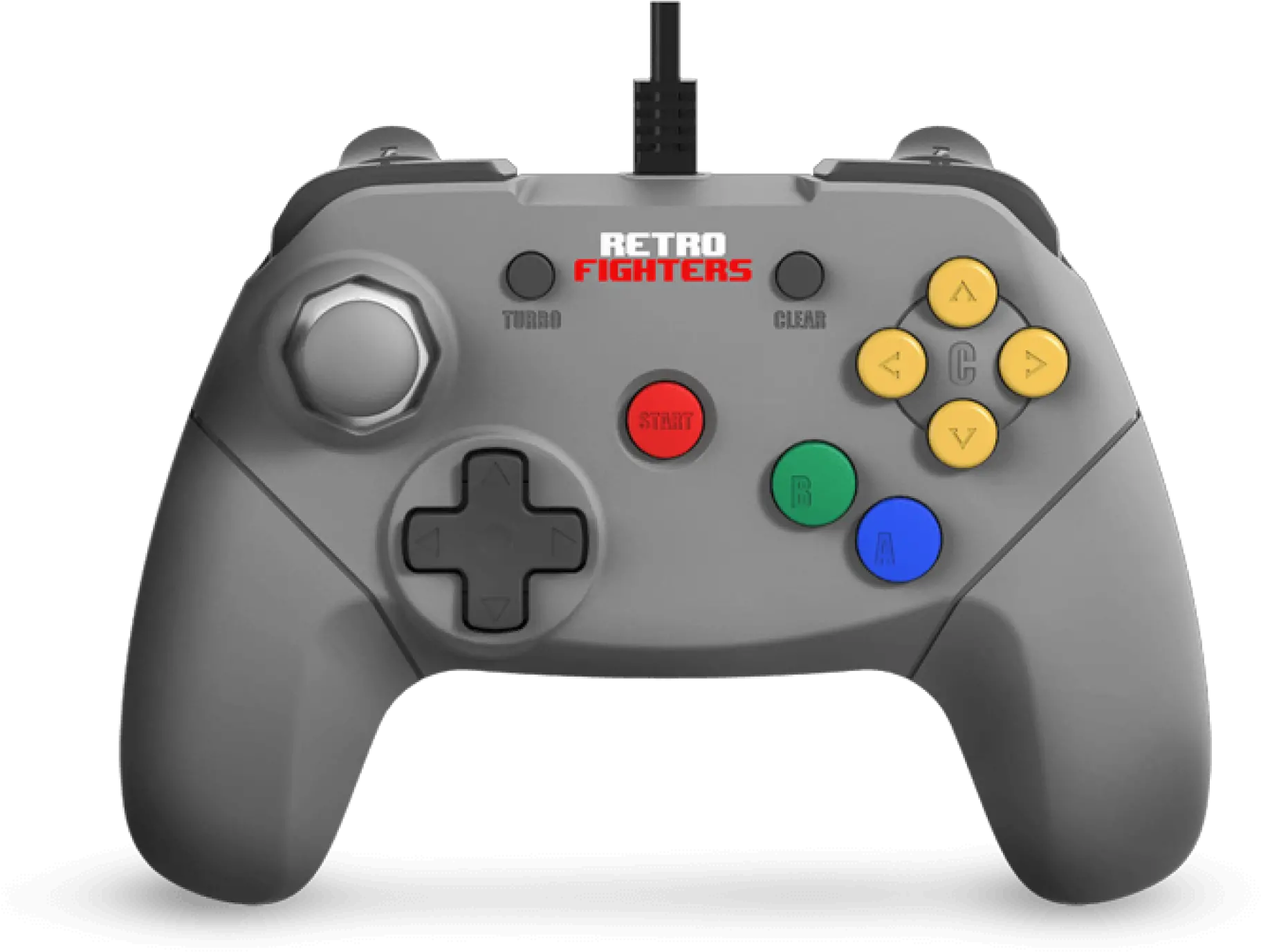 Cv Retro Fighters Brawler Nintendo 64 Grey Controller Retro Fighters N64 Controller Png Nintendo 64 Png