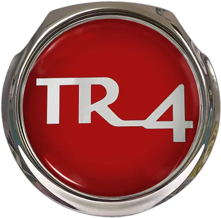 Tr4 Red Logo Car Grille Badge With Fixings Emblem Png Red Car Logo