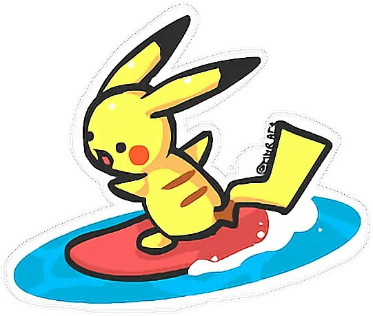 Pokemon Pikachu Surf Kawaii Freetoedit Link Pikachu Kawaii Pikachu Gif Transparent Png Pikachu Gif Transparent