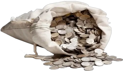 Bag Of Silver Coins For Sale Ahoy Comics Coin Purse Png Silver Coin Png