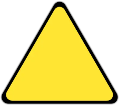 Yellow Triangle With Black Outline Meaning Yellow Square Black Triangle Road Sign Png Triangle Outline Png