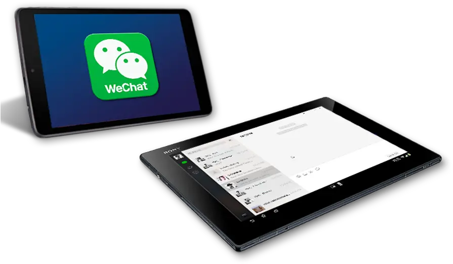 Wechat Development U2013 Up Creatives Digital U0026 Web Agency Tablet Computer Png Wechat Logo Png