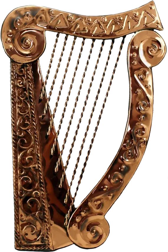 Golden Harp Free Png Play Antique Harp Png