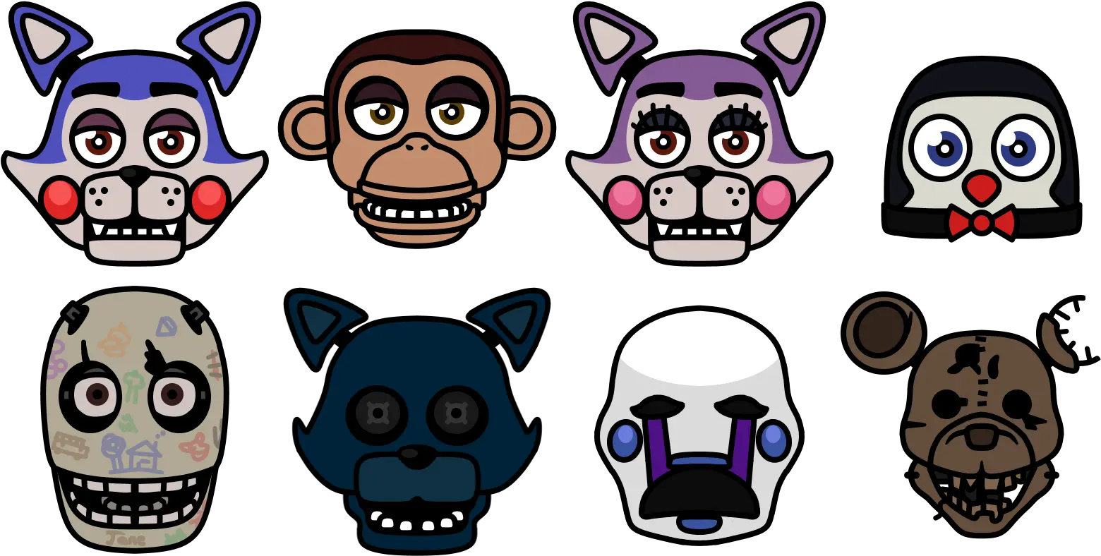 Download Five Nights Five Night At Characters Png Five Nights At Freddys Png