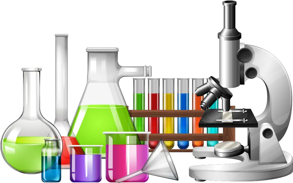 Download Hd Science Laboratory Beaker Clip Art Science Lab Laboratory Science Lab Equipment Png Beaker Png