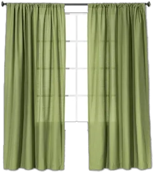 Green Curtains Transparent Png Window Valance Curtains Png