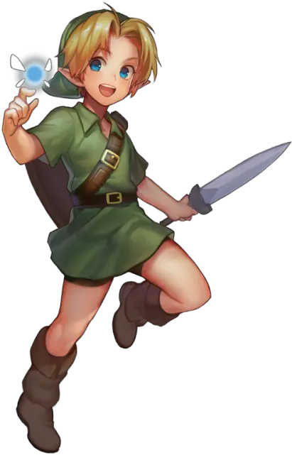 Link Legend Of Zelda Navi Ocarina Link Ocarina Of Time Art Png Navi Png