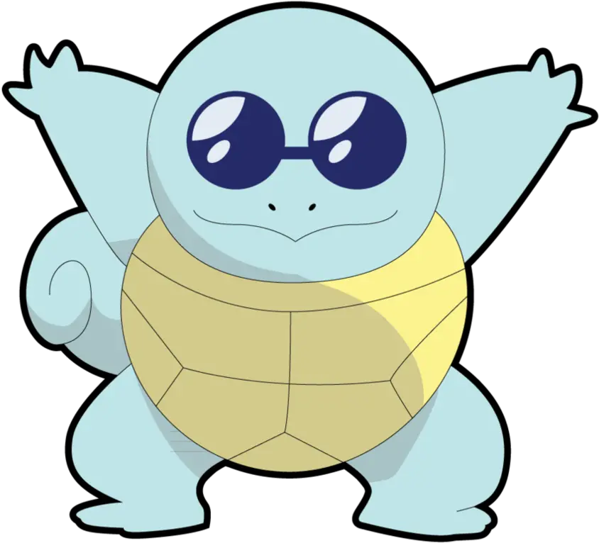 Squirtle With Glasses Wallpapers Vector Graphics Png Squirtle Png