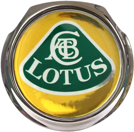 Lotus Yellow Car Grille Badge With Lotus Car Logo Png Lotus Car Logo