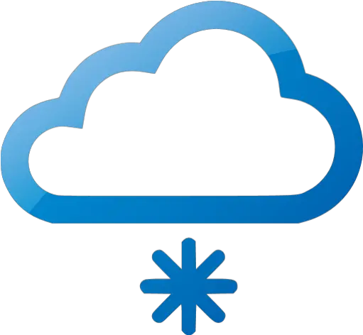 Web 2 Blue Little Snow Icon Free Web 2 Blue Weather Icons Snow Weather Symbol Png Weather Icon Sets