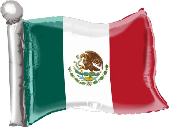 Mexican Flag Mylar Foil Balloon Mexico Flag Png Mexican Flag Transparent