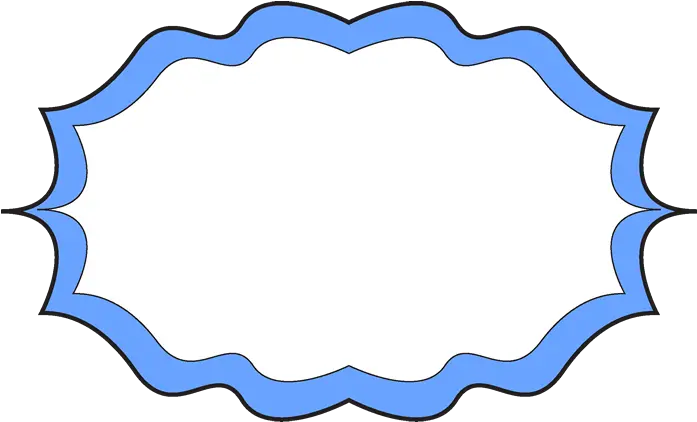 Fancy Blue Frame Marcos Bordes Para Etiquetas Png Fancy Frame Png