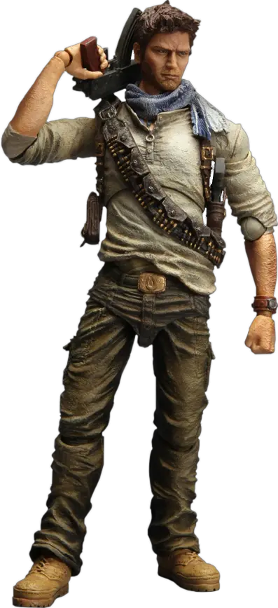 Uncharted 3 Nathan Drake Collectible Figure By Square Enix Uncharted 3 Nathan Drake Figure Png Drake Transparent