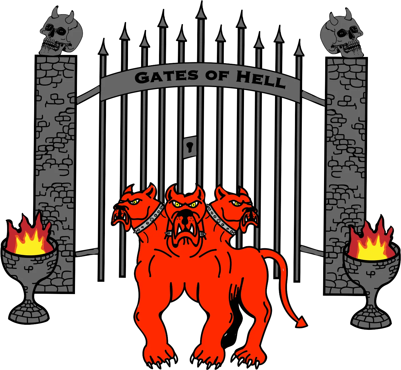 Hell Cliparts Download Free Clip Art Cerberus Gates Of Hell Png Hell Png
