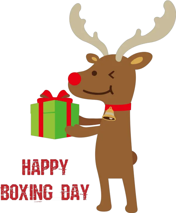 Boxing Day Reindeer Deer Moose For Boxing Day Clipart Png Moose Transparent