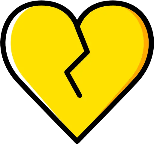 Broken Heart Free Shapes Icons Emoji Corazon Amarillo Roto Png Broken Picture Icon Chrome