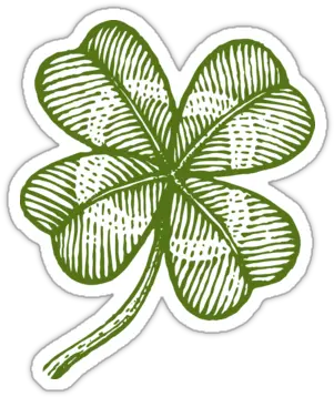 Vintage Lucky Clover Poster Containing Text Good Png Clover Transparent