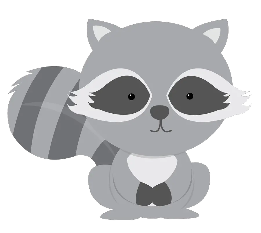 Png Free Stock Minus Say Hello Woodland Animals Clip Art Raccoon Raccoon Transparent Background