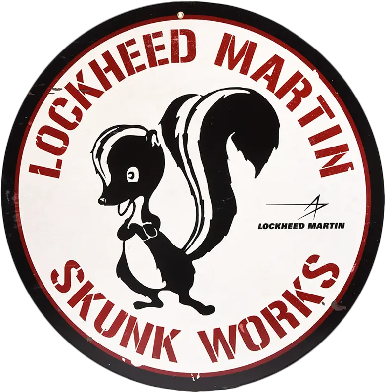 Skunk Works Round Metal Sign Lockheed Martin Skunk Works Logo Png Skunk Transparent