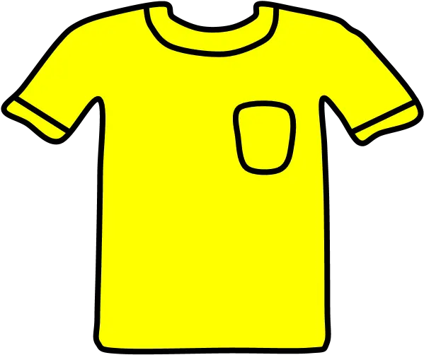 T Shirt Pocket Yellow Png Active Shirt Full Size Png Short Sleeve Shirt Pocket Png